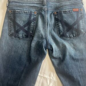 Blue Denim Jeans with Pocket Design